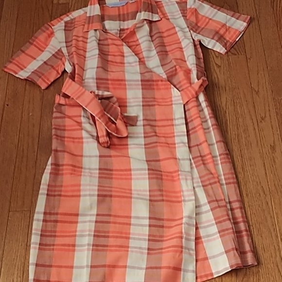 Kenyan Cotton Summer Wrap Dress - Picture 9 of 11